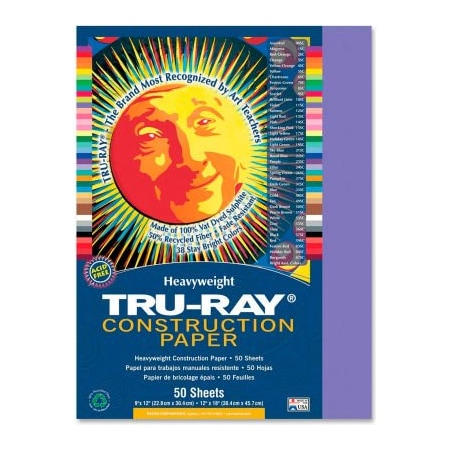 Pacon Corporation Pacon Tru-Ray Construction Paper 9" x 12" Violet 103009